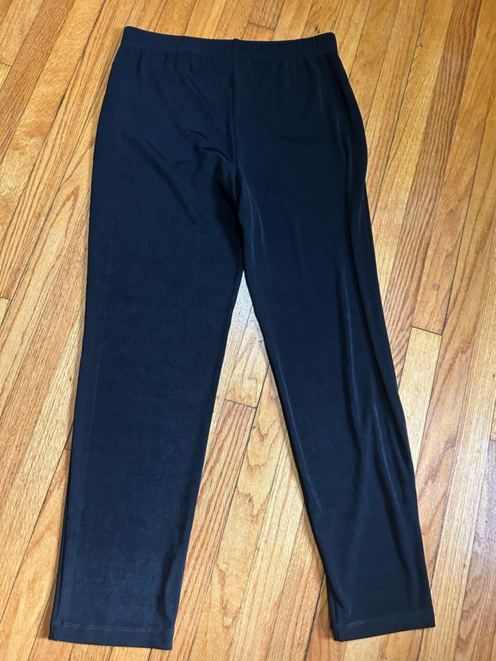 Chico’s Travelers Essential Slim Pants Slinky Knit Women L Tall Black - Picture 10 of 10